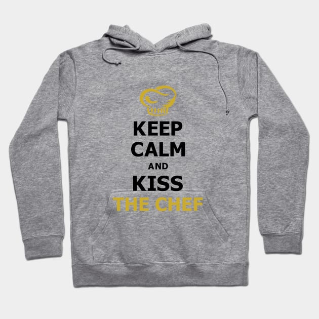 Keep Calm and Kiss The Chef Hoodie by SpiceIsland Merch